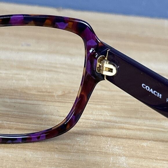 Coach HC8160 L145 533990 Sunglasses Frames Only Purple Tortoise Full Rim 56-17 - Picture 9 of 9